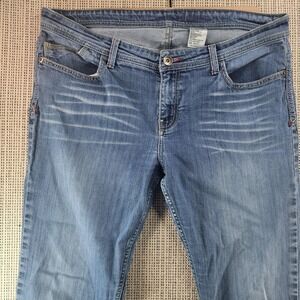 Cruel‎ Girl Jeans Womens 34 Blue Medium Wash Straight Leg Embroidered Pockets